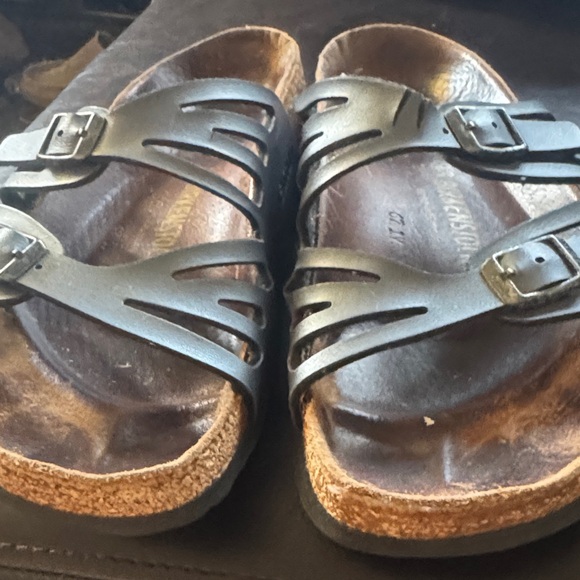 Birkenstock Silver and Brown Strappy Sandals size 38 - Picture 7 of 7